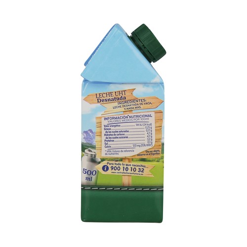 CENTRAL LECHERA ASTURIANA Leche desnatada 500 ml.