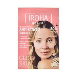 IROHA NATURE Parches anti-fatiga para el contorno de ojos con vitamina C 2 uds.