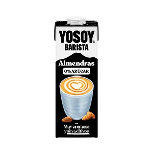 YOSOY Barista Bebida vegetal de almendras 0% azúcar, especial café 1 l.