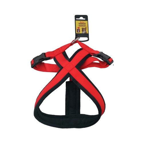 PRODUCTO ALCAMPO Arnés (2.5 cm) de color rojo, para perros de tamaño L 40 - 60 cm.