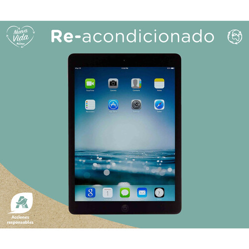 Tablet iPad Air (REACONDICIONADO), pantalla 24,6cm (9,7) , 32GB, Chip A9, 8 Mpx, iPadOS.