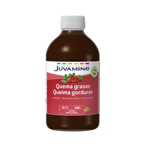 JUVAMINE Quema grasas Guaraná, mate y té verde, sabor a cítricos 500 ml.