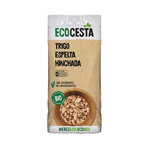 ECOCESTA Trigo y espelta hinchada de origen ecológico 125 g.