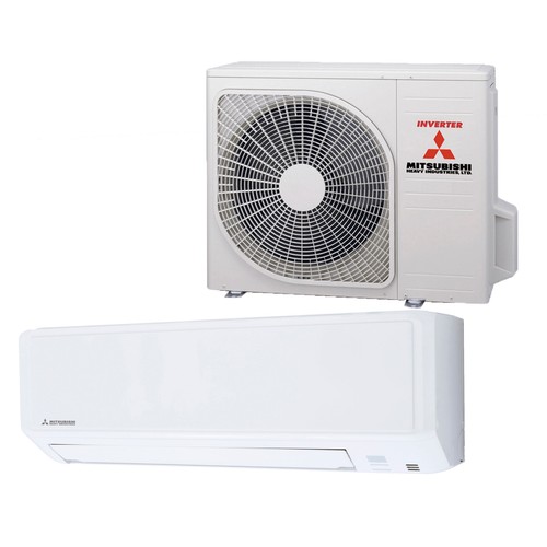 Aire acondicionado con bomba de calor MITSUBISHI DXK09Z6-W, Inverter, 2.150 frig/h, 2.408 cal/h. A++/A+++, gas R32, (Hasta 19m² aprox.)