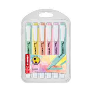 Marcador STABILO swing cool Pastel Edition - Estuche de 6 colores.