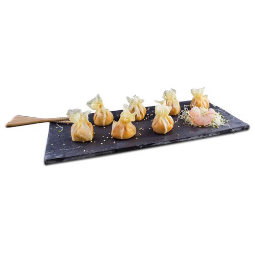 COCINARTE Delicioso relleno de marisco, envuelto en crujiente pasta filo en forma de saquito Premium 10 uds.