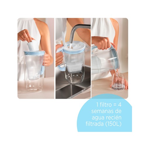 Cartucho de filtro de agua MAXTRA PRO All-in-1 pack 5+1: recambio original BRITA para agua del grifo con mejor sabor y menos impurezas.