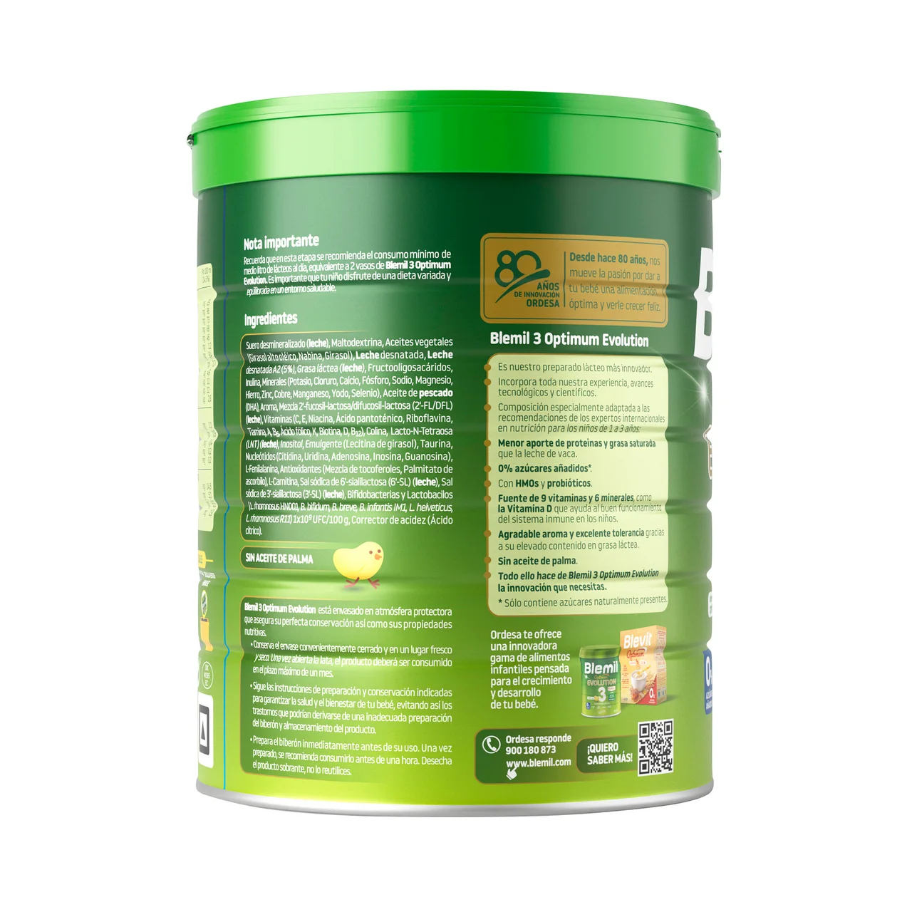 Optimum evolution 2 Leche de crecimiento, a partir de 12 meses 800 g.