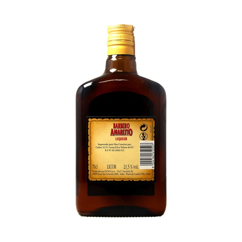 BARBERO Licor de amaretto BARBERO botella de 70 cl.
