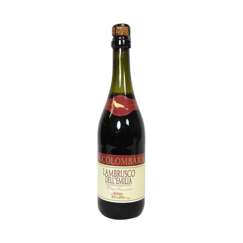 LA COLOMBARA  Vino tinto lambrusco de Italia LA COLOMBARA botella de 75 cl.