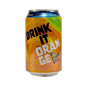 Imagen de DRINK IT Refresco de naranja con gas lata 33 cl.