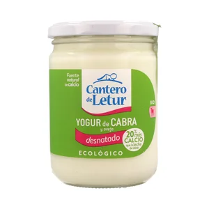 CANTERO DE LETUR Yogur de cabra ecológico CANTERO DE LETUR 420 gr.