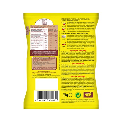 MAGGI Pasta oriental con curry 71 g.