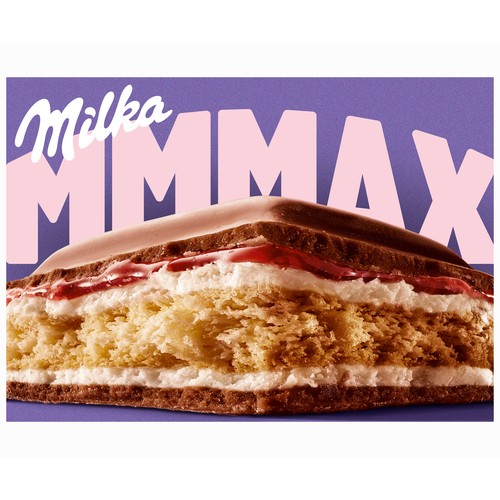 MILKA Chocolate con leche y fresa cheesecake 300 g.