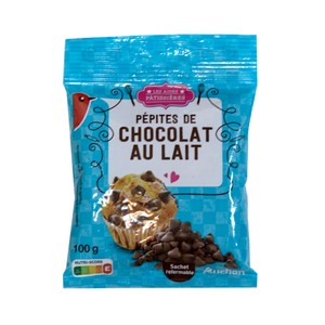Producto Alcampo Pepitas de Chocolate con Leche 100 G.