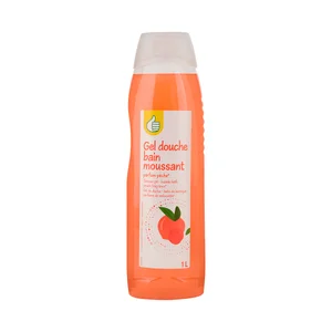 PRODUCTO ECONÓMICO ALCAMPO Gel de ducha - baño de burbujas con perfume de melocotón 1 l.