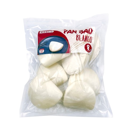 EXKIMO Pan bao congelado, listo para rellenar 8 uds.