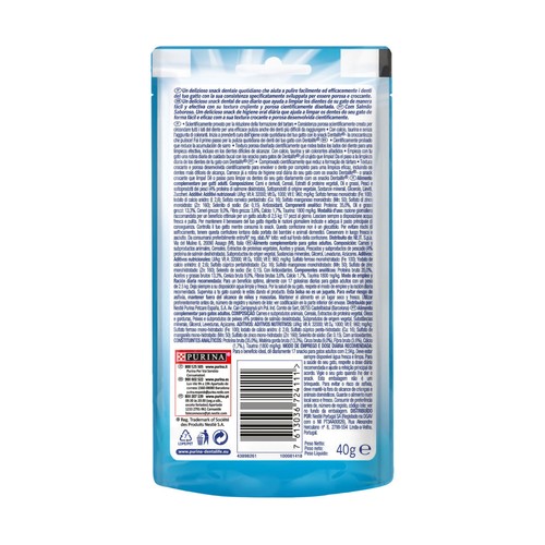 DENTALIFE Snack dental para gatos sabor salmón PURINA DENTALIFE45 g.