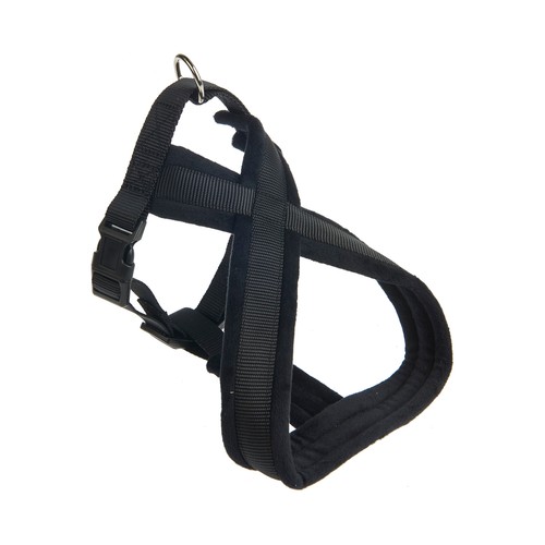 PRODUCTO ALCAMPO Arnés (1.5 cm) de color negro, para perros de tamaño S 20 - 40 cm.