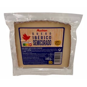 AUCHAN Queso mezcla semicurado 330 g. Producto Alcampo