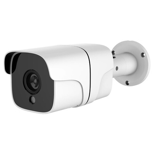 Cámara exterior de seguridad WIFI MUVIT iO, full HD 1080P, visión automática, audio bidireccional, MicroSD, control con App.