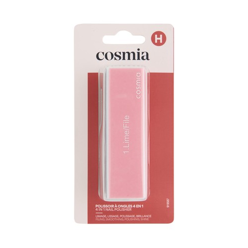 COSMIA Pulidor de uñas 4 en 1 (limado, alisado, pulido y abrillantado).