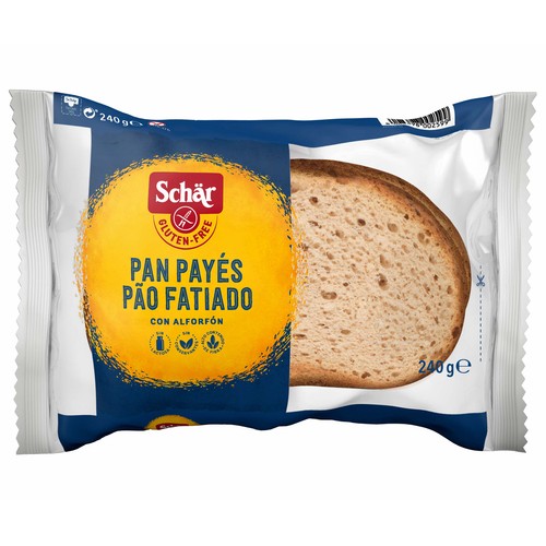Pan con masa madre, sin gluten, SCHAR 240 g.