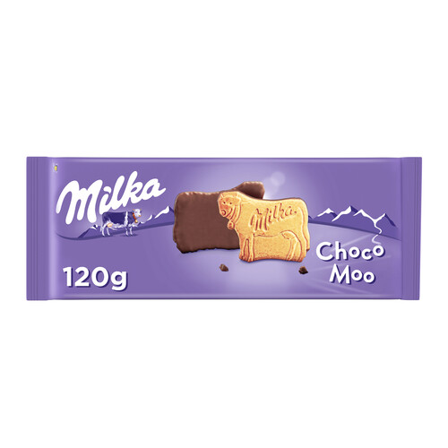 MILKA galletas Choco Moo con chocolate con leche 120 g.