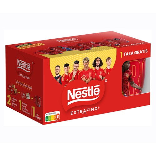 NESTLE Chocolate extrafino con taza de la roja 334 g.