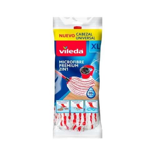 VILEDA Fregona Microfibra Premim 2 en 1