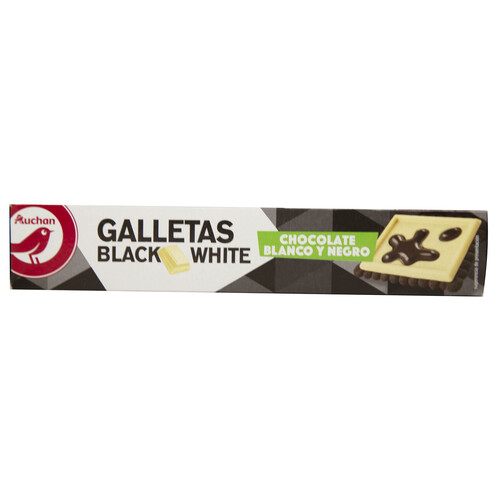 PRODUCTO ALCAMPO Galletas con tableta de chocolate blanco y negro 115 g.