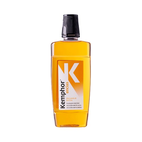 KEMPHOR Encías Enjuague bucal antiplaca y anticaires para el cuidado de las encías 500 ml.