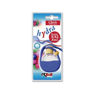 Ambientador de coche con perfumador de madera para colgar con olor a chicle, ROLMOVIL Hydra.