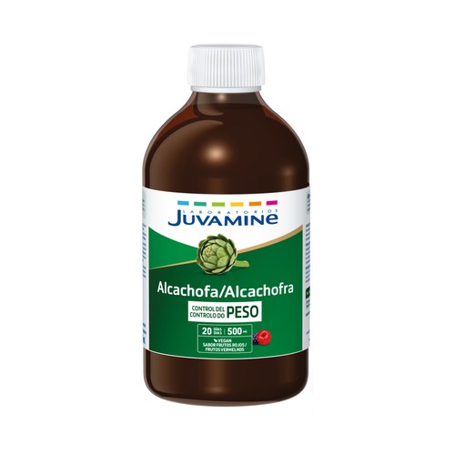 JUVAMINE Control del peso Alcachofa con sabor a frutos rojos 500 ml.