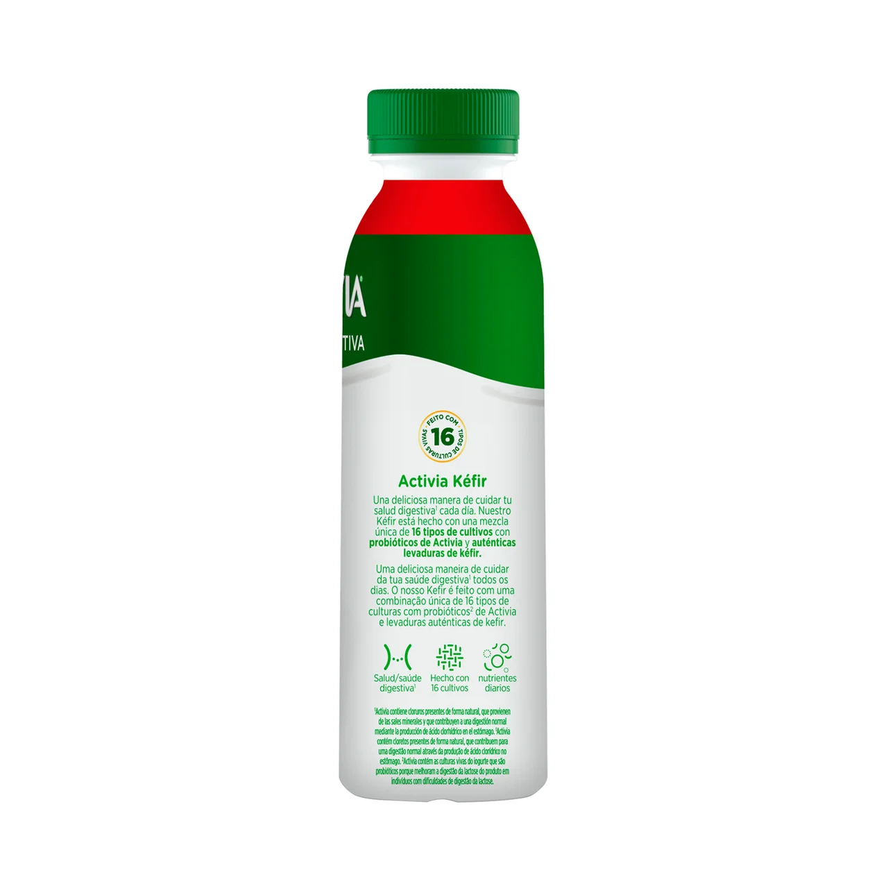De Danone Kéfir líquido con fresa 272 ml.