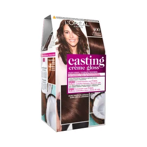 L´ORÉAL PARIS Baño de color tono 400 Castaño L"ORÉAL PARIS Casting créme gloss.