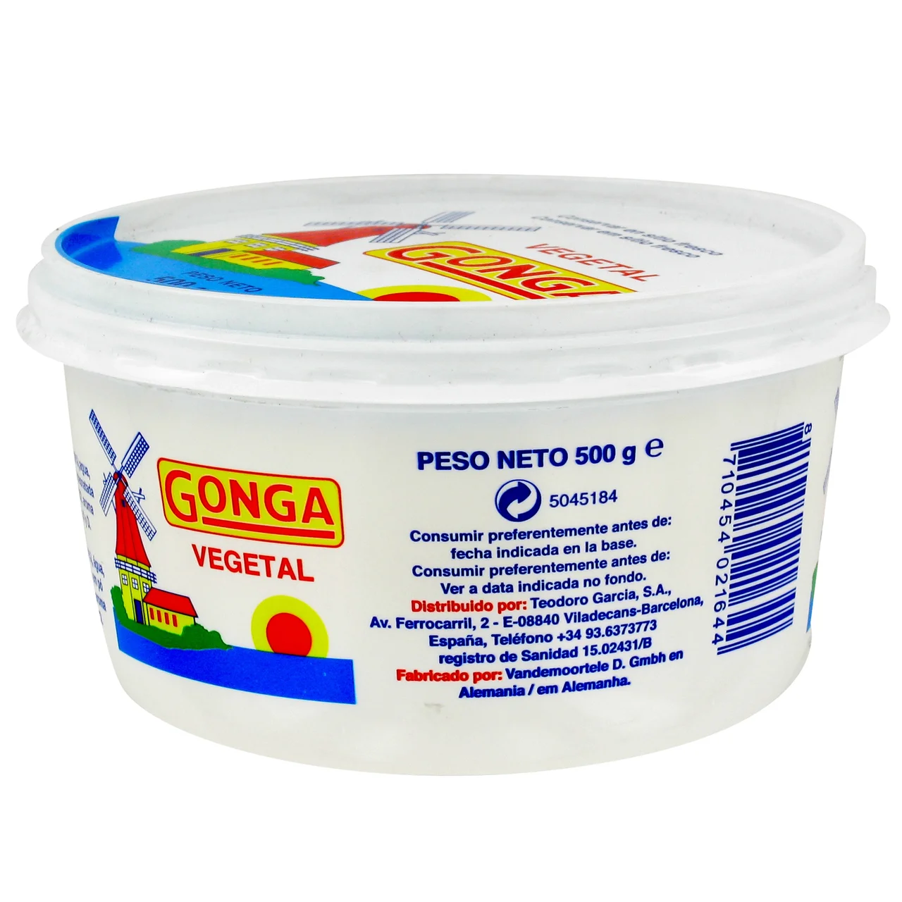 CONGA Tarrina de margarina vegetal CONGA 500 g.