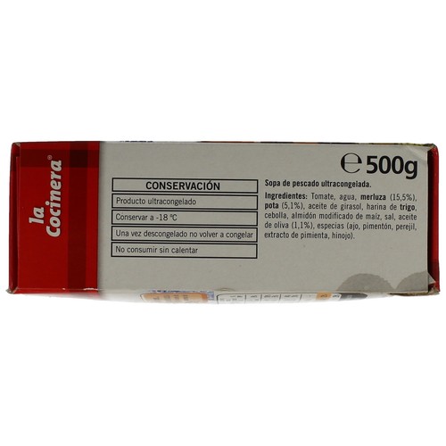 LA COCINERA Sopa de pescado mediterránea 500 g.