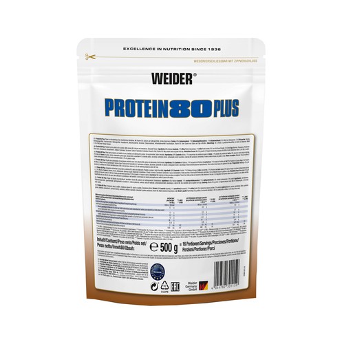 WEIDER Proteína 80 Plus WEIDER 500 gr.