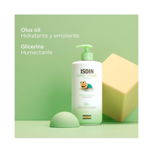 ISDIN Baby naturals Loción corporal hidratante para pieles delicadas 750 ml.