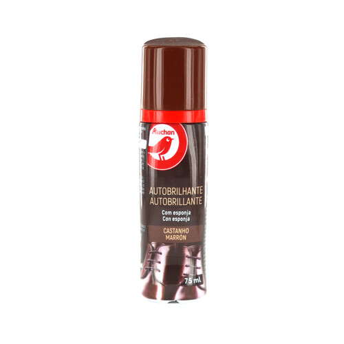 Crema con autoaplicador para calzado marrón PRODUCTO ALCAMPO, 75 ml.