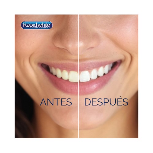 RAPID WHITE Kit dental con tecnología blanqueadora de efecto inmediato.