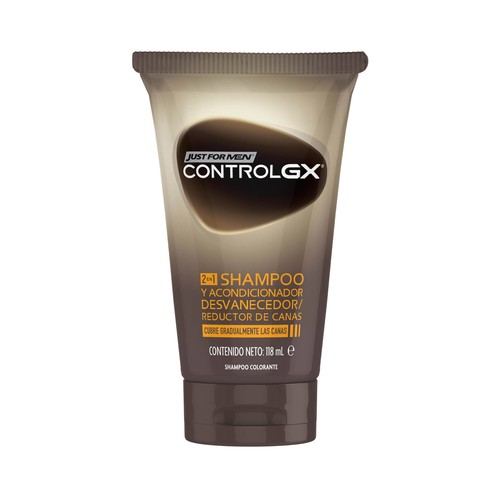 JUST FOR MEN Champú 2 en 1 (champú y acondicionador) reductor de canas JUST FOR MEN Control gx 118 ml.