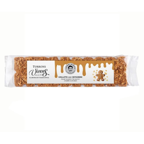 VICENS Turrón de galleta con jengibre Jordi Roca 300 g.