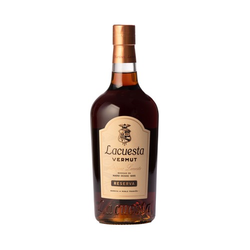 LACUESTA Vermut reserva envejecido en barrica de roble francés botella 70 cl.