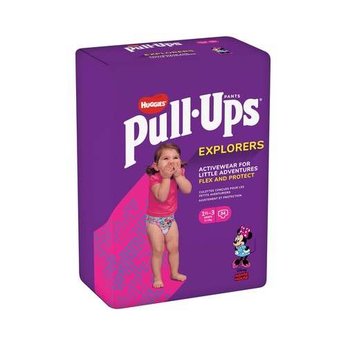 HUGGIES Pañales de aprendizaje para niñas de 1 a 3 años o de 12 a 17 kilos HUGGIES Pull ups 36 uds.