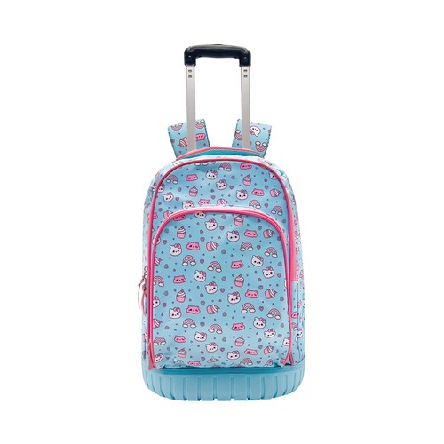 Mochila con ruedas 18x32x43 cm Kitty Muffin. MITOS