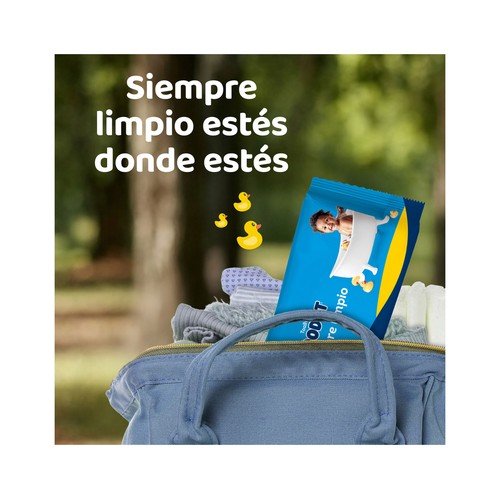 DODOT Siempre limpio Toallitas humedas para bebé, aptas para manos y cara 64 uds.