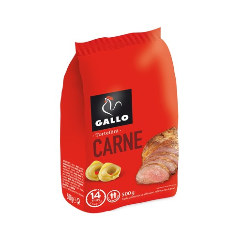 GALLO Pasta Tortellini rellenos con carne 500 g.