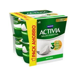 ACTIVIA Bífidus sabor natural de Danone 8 x 120 g.